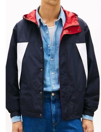 Tommy Hilfiger  Heren Omkeerbare jas, blauw