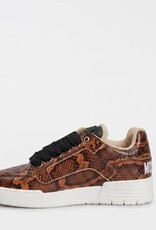 Moschino Dames Leren Sneakers, bruin