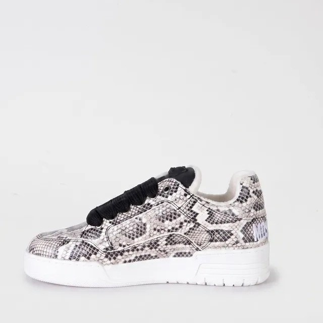 Moschino Dames Leren Sneakers, wit