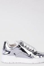 Moschino Dames Teddy Sneakers, zilver