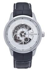 Reign Commodus Automatic Skeleton Men's Watch, Black/Silver