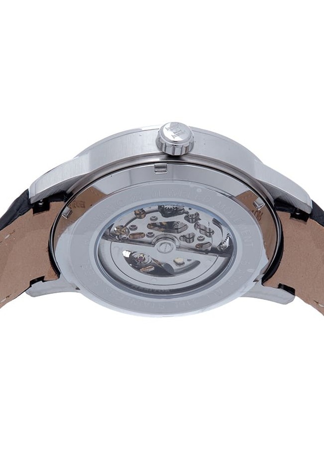 Heritor Commodus Automatic Skeleton herenhorloge, blauw/zilver