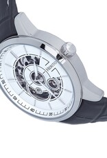 Heritor Commodus Automatic Skeleton herenhorloge, blauw/zilver