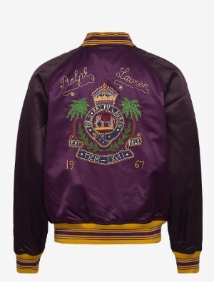 Polo Ralph Lauren  Heren Baseball BomberJacket, paars