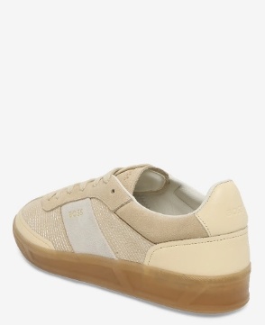 BOSS Dames CHUNKY Leder Sneakers, beige