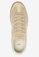 BOSS Dames CHUNKY Leder Sneakers, beige
