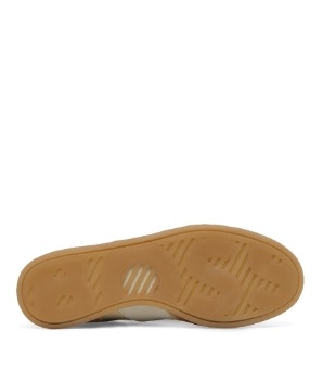 BOSS Dames CHUNKY Leder Sneakers, beige