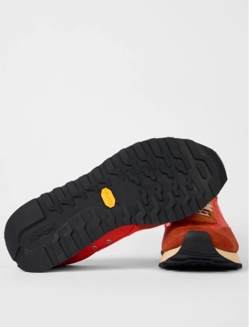 Paul Smith Lace Up Heren Leder Sneakers, oranje