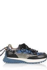 DWRS label  CHUNKY Dames  Leather Sneakers, zwart