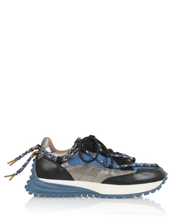 DWRS label  CHUNKY Dames  Leather Sneakers, zwart