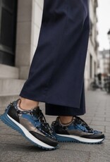 DWRS label  CHUNKY Dames  Leather Sneakers, zwart