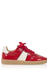 DWRS label  Dames CHUNKY Lage Sneakers, rood