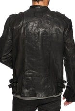 Tigha Harry leren jacket, zwart