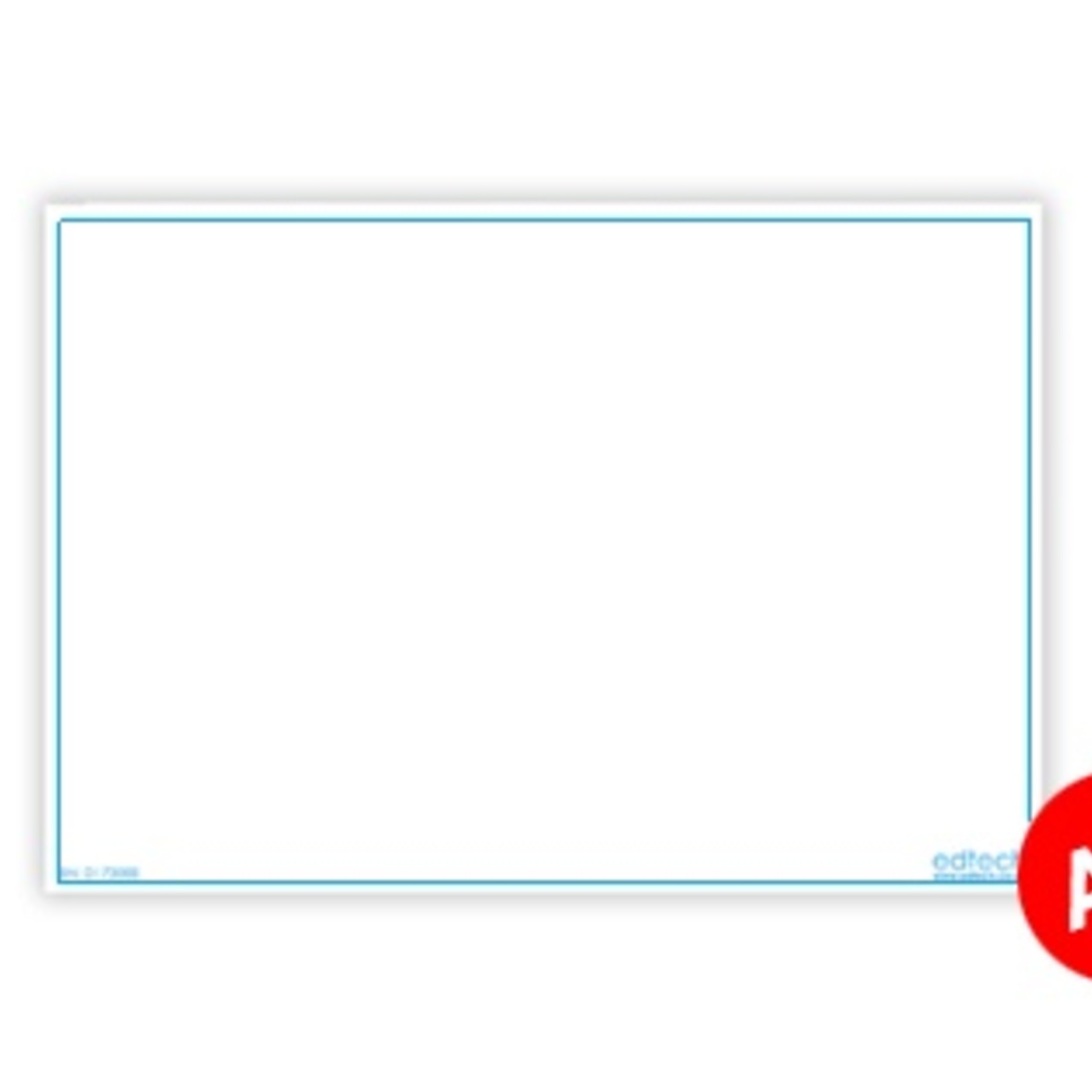 Verminderen vertegenwoordiger identificatie Whiteboard kaarten - Blanco A4 - LeestotaalShop