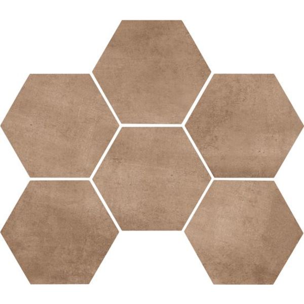 Marazzi Clays 18,2X21 Mm5q Earth Hexagon, afname per doos van 0,46 m²