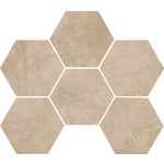 Marazzi Clays 18,2X21 Mm5r Sand Hexagon, afname per doos van 0,46 m²