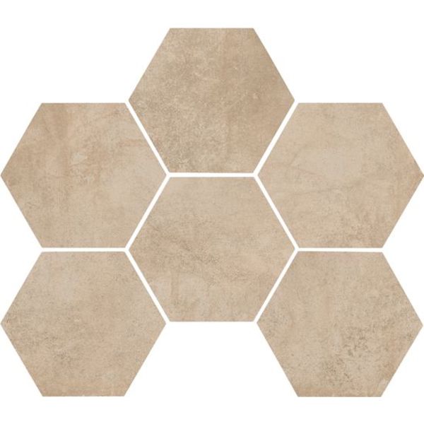 Marazzi Clays 18,2X21 Mm5r Sand Hexagon, afname per doos van 0,46 m²