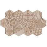 Marazzi Clays 18,2X21 Mm7y Cement Beige Hexagon Decor, afname per doos van 0,46 m²