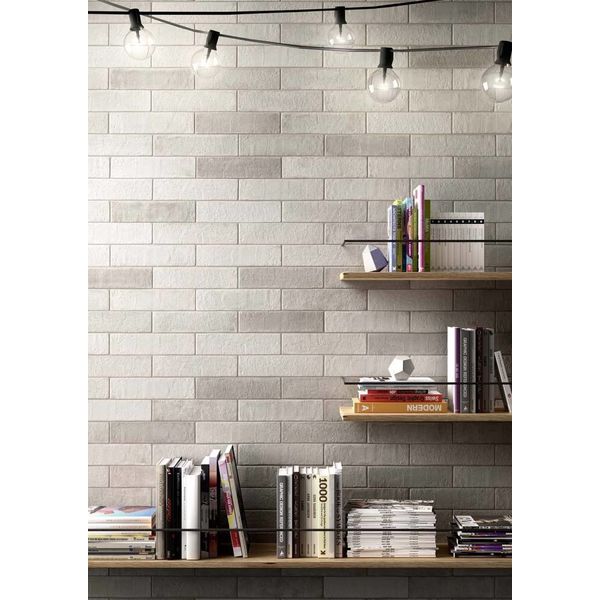 Marazzi Terramix 7X28 Mmkv Bianco Brick, afname per doos van 0,98 m²