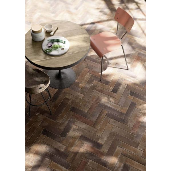 Marazzi Terramix 7X28 Mmkx Marrone Brick, afname per doos van 0,98 m²