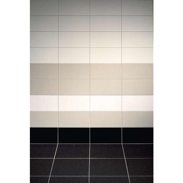 Mosa. Tegels. Global Collection 15x15 16850 Ivoorzwart Uni Glans, afname per doos van 1 m²