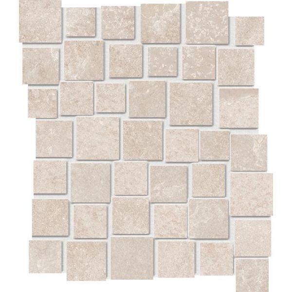 Douglas Jones Fusion 28,7X33 Hot White naturale mozaïek Pent, afname per doos van 5 stuks