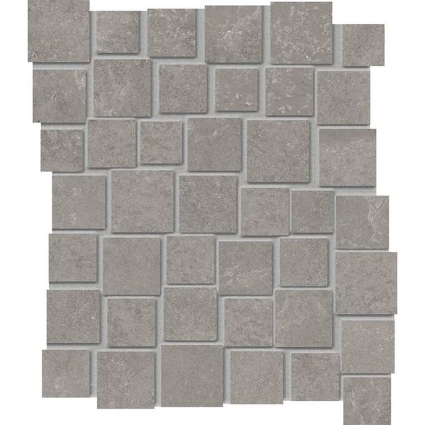 Douglas Jones Fusion 28,7X33 Bright Grey naturale mozaïek Pent, afname per doos van 5 stuks