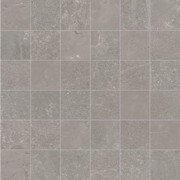 Douglas Jones Fusion 30X30 Bright Grey naturale mozaïek, afname per doos van 5 stuks