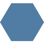 Winckelmans Hexagon 10 cm Bleu Fonce (BEF), 9 mm dik, afname per doos van 0,42 m²