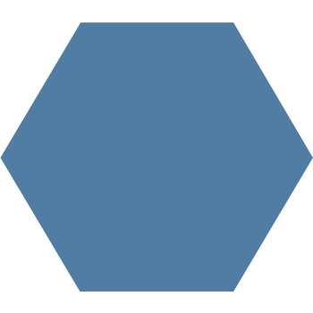 Winckelmans Hexagon 10 cm Bleu Fonce (BEF), 9 mm dik a 0,42 m²