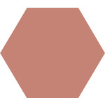 Winckelmans Hexagon 10 cm Vieux Rose (RSV), 9 mm dik, afname per doos van 0,42 m²