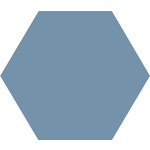 Winckelmans Hexagon 10 cm Bleu (BEU), 9 mm dik, afname per doos van 0,42 m²