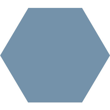 Winckelmans Hexagon 10 cm Bleu (BEU), 9 mm dik a 0,42 m²