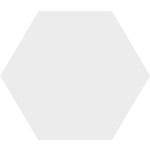 Winckelmans Hexagon 10 cm Superblanc (BAS), 9 mm dik, afname per doos van 0,42 m²