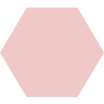 Winckelmans Hexagon 10 cm Rose (RSU), 9 mm dik, afname per doos van 0,42 m²