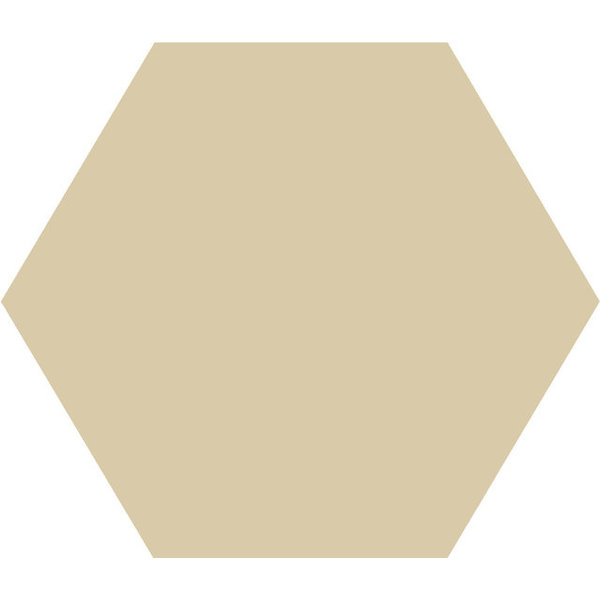 Winckelmans Hexagon 10 cm Ivoire (IVO), 9 mm dik, afname per doos van 0,42 m²