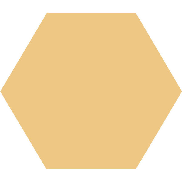 Winckelmans Hexagon 10 cm Cognac (COG), 9 mm dik, afname per doos van 0,42 m²
