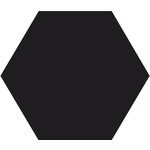 Winckelmans Hexagon 10 cm Noir (NOI), 9 mm dik, afname per doos van 0,42 m²