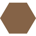 Winckelmans Hexagon 10 cm Havana (HAV), 9 mm dik, afname per doos van 0,42 m²