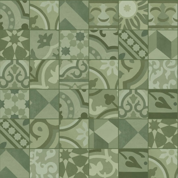 Marazzi D_Segni 10x10 Blend decor mix M61K Verde, afname per doos van 0,68 m²