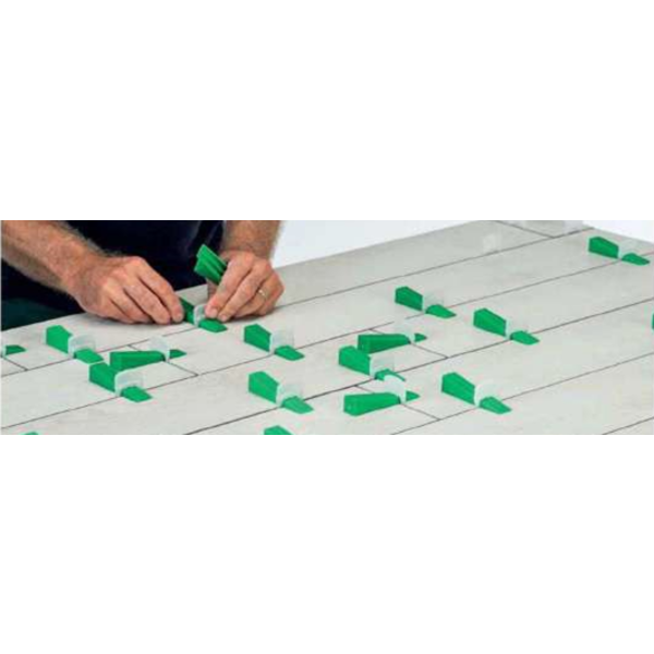 Profilpas levelling clips breed, 3-12 mm hoog, zak a 250 stuks