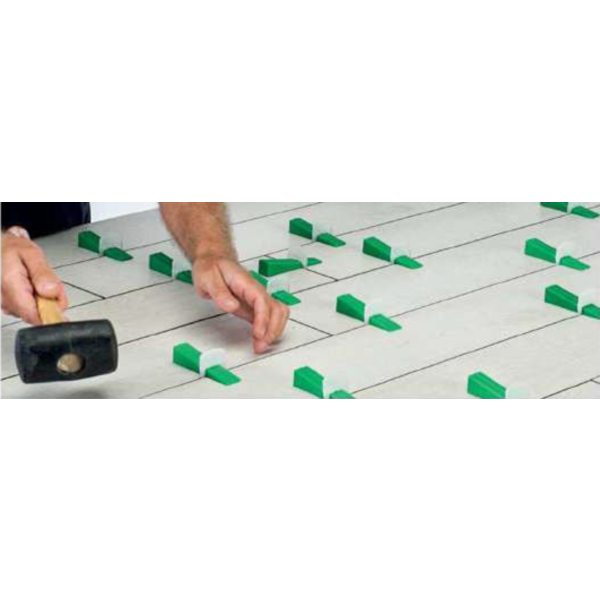 Profilpas levelling clips breed, 3-12 mm hoog, zak a 250 stuks