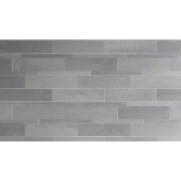 Mosa Terra Tones 5x60 206 YV middengrijs mat, afname per doos van 0,36 m²