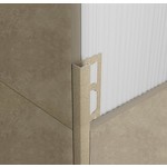 Protiler tegelprofiel Quatro greige a 270 cm, aluminium gecoat