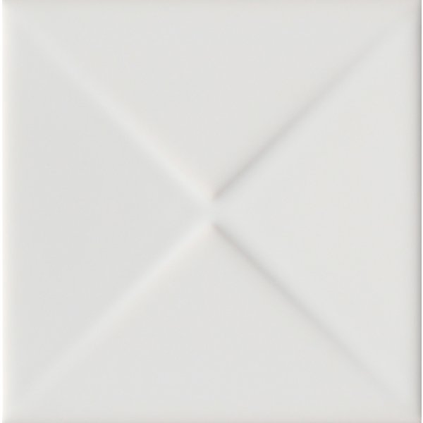 Mosa Kho Liang Le Collection 10X10 16903 Piramide Wit Glans, afname per doos van 0,5 m²