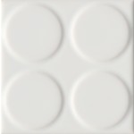 Mosa Kho Liang Le Collection 10X10 16906 Bollen Accent Wit Glans, afname per doos van 0,44 m²