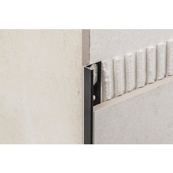 Profilpas tegelprofiel Proangle Black a 270 cm, geanodiseerd aluminium