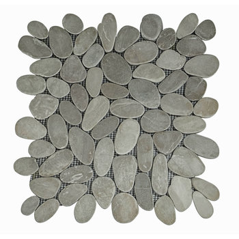 Marmermozaiek Pebble mix brown asian 30x30 a 1 m²