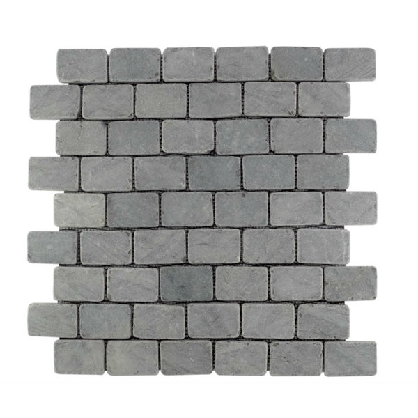 Marmermozaiek Brick 3,2x4,8 light gray a 1 m²