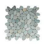 Marmermozaiek Pebble green 30x30 a 1 m²